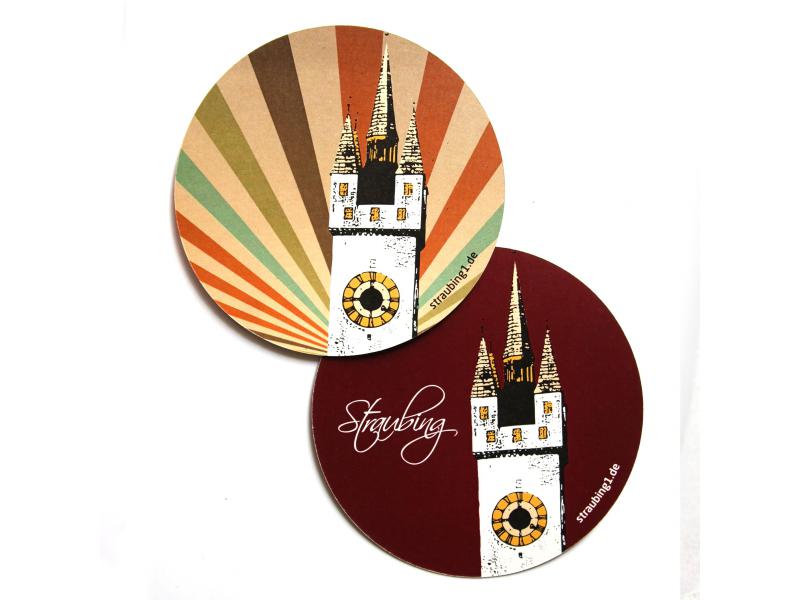 Untersetzer rot sonne